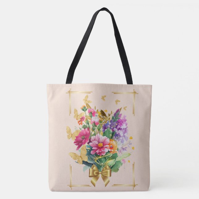 spring, style  tote bag (Front)