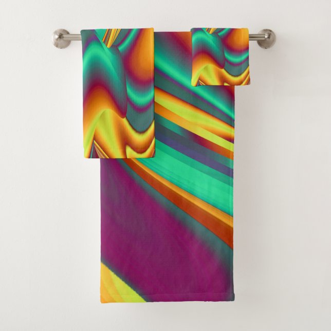 Spring Summer Autumn Flowers Magic Bath Towel Set (Insitu)