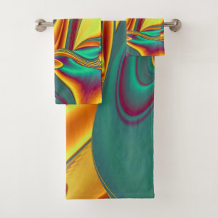 Spring Summer Autumn Flowers Magic Bath Towel Set