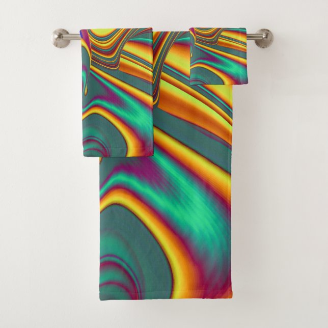 Spring Summer Autumn Flowers Magic Bath Towel Set (Insitu)