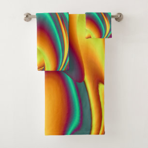 Spring Summer Autumn Flowers Magic Bath Towel Set