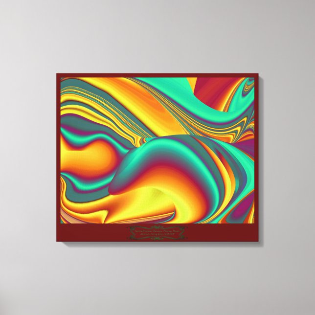 Spring Summer Autumn Flowers Magic Canvas Print (Front)