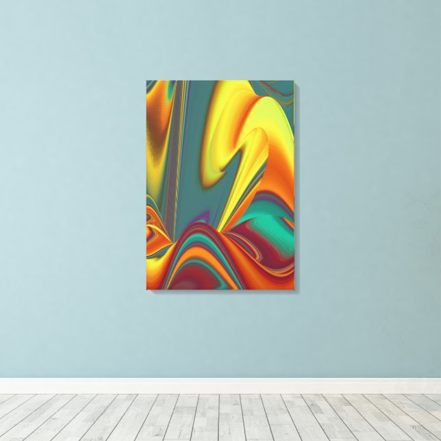 Spring Summer Autumn Flowers Magic Canvas Print (Insitu(Wood Floor))