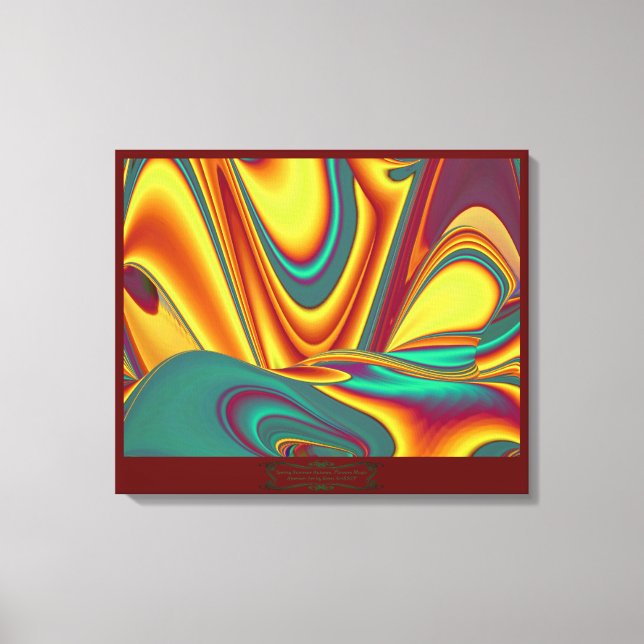 Spring Summer Autumn Flowers Magic Canvas Print (Front)