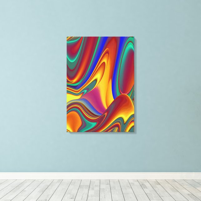 Spring Summer Autumn Flowers Magic Canvas Print (Insitu(Wood Floor))