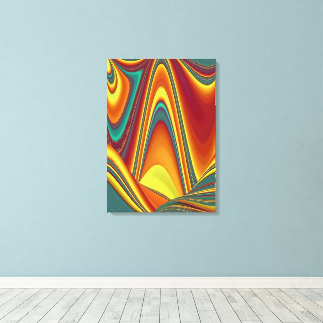 Spring Summer Autumn Flowers Magic Canvas Print (Insitu(Wood Floor))