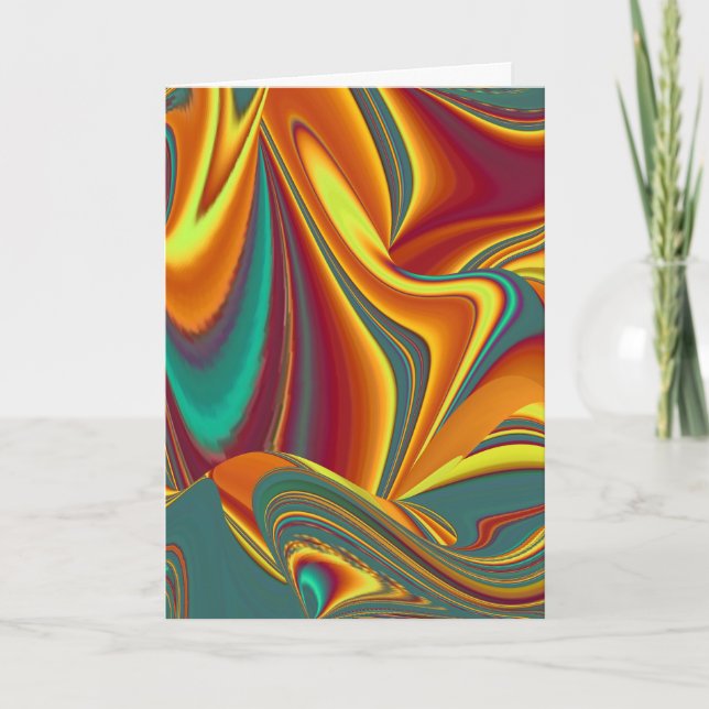 Spring Summer Autumn Flowers Magic Card (Front)