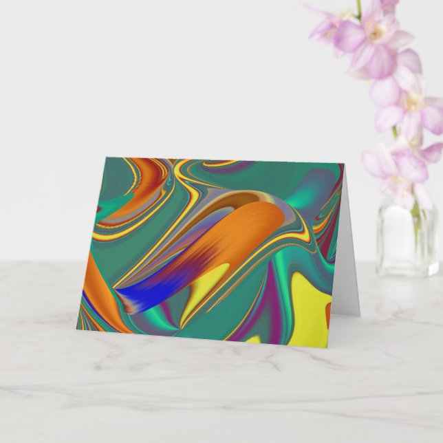 Spring Summer Autumn Flowers Magic Card (Orchid)