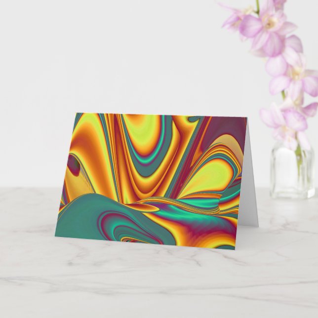 Spring Summer Autumn Flowers Magic Card (Orchid)