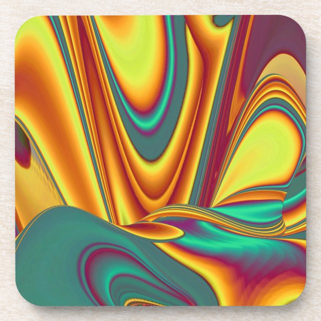 Spring Summer Autumn Flowers Magic Coaster (Front)