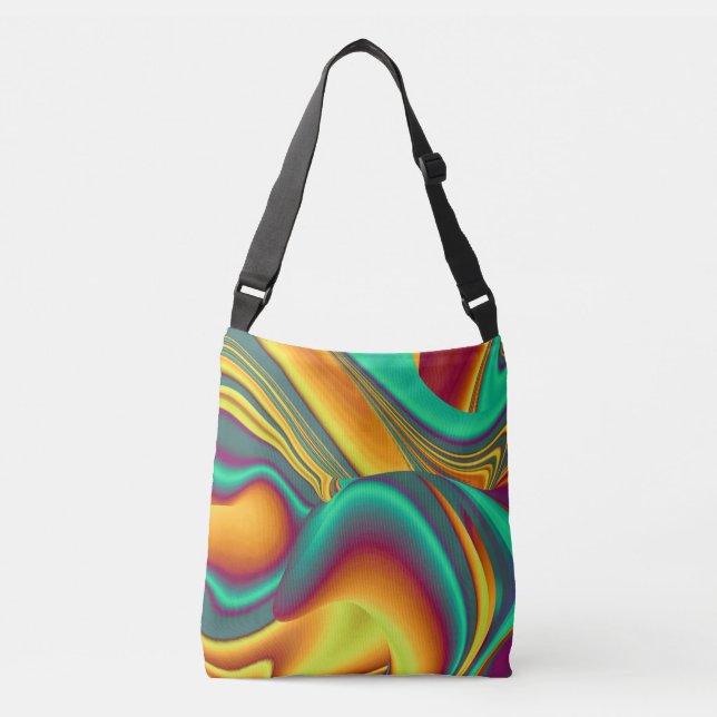 Spring Summer Autumn Flowers Magic Crossbody Bag (Front)