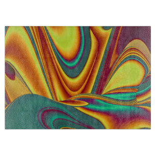 Spring Summer Autumn Flowers Magic Cutting Board