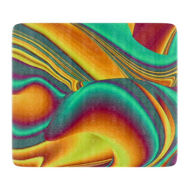 Spring Summer Autumn Flowers Magic Cutting Board (Front)