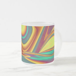 Spring Summer Autumn Flowers Magic Frosted Glass Coffee Mug
