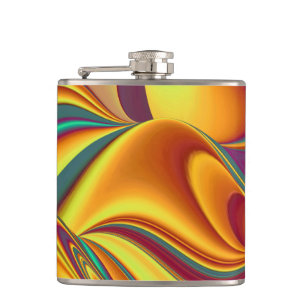 Spring Summer Autumn Flowers Magic Hip Flask