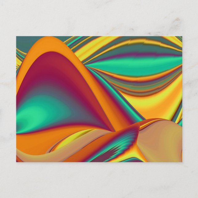 Spring Summer Autumn Flowers Magic Holiday Postcard (Front)
