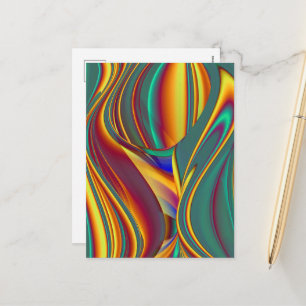 Spring Summer Autumn Flowers Magic Holiday Postcard