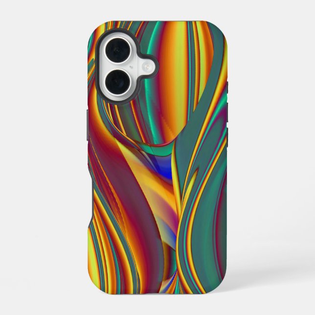 Spring Summer Autumn Flowers Magic iPhone 16 Case (Back)