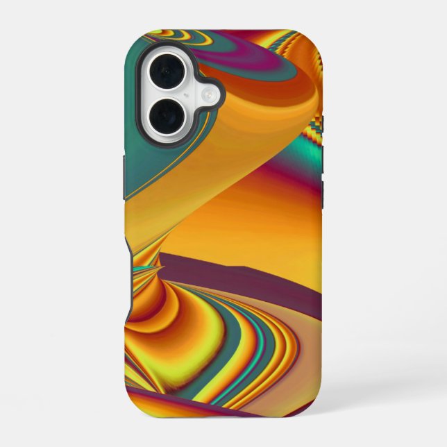 Spring Summer Autumn Flowers Magic iPhone 16 Case (Back)