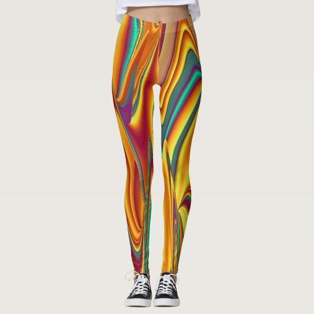 Spring Summer Autumn Flowers Magic Leggings (Front)