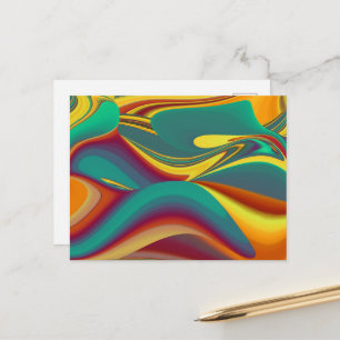 Spring Summer Autumn Flowers Magic Postcard