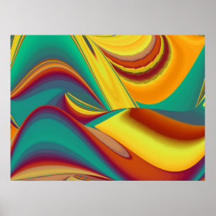 Spring Summer Autumn Flowers Magic Poster