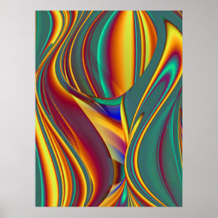 Spring Summer Autumn Flowers Magic Poster