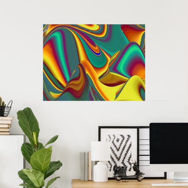 Spring Summer Autumn Flowers Magic Poster (Home Office)