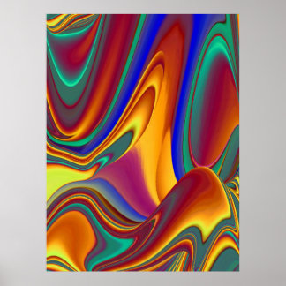 Spring Summer Autumn Flowers Magic Poster