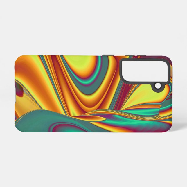 Spring Summer Autumn Flowers Magic Samsung Galaxy S21 Case (Back Horizontal)