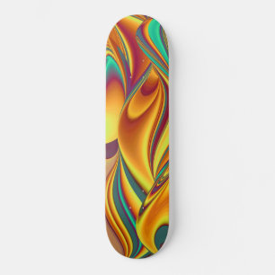 Spring Summer Autumn Flowers Magic Skateboard