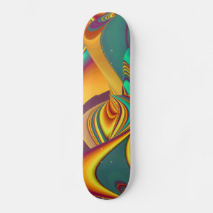 Spring Summer Autumn Flowers Magic Skateboard