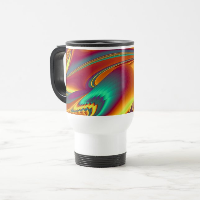 Spring Summer Autumn Flowers Magic Travel Mug (Front Left)