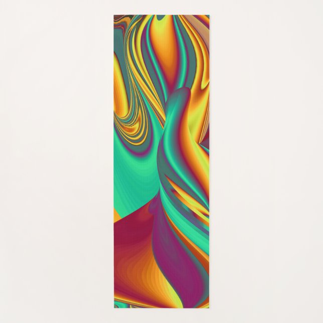 Spring Summer Autumn Flowers Magic Yoga Mat (Front)