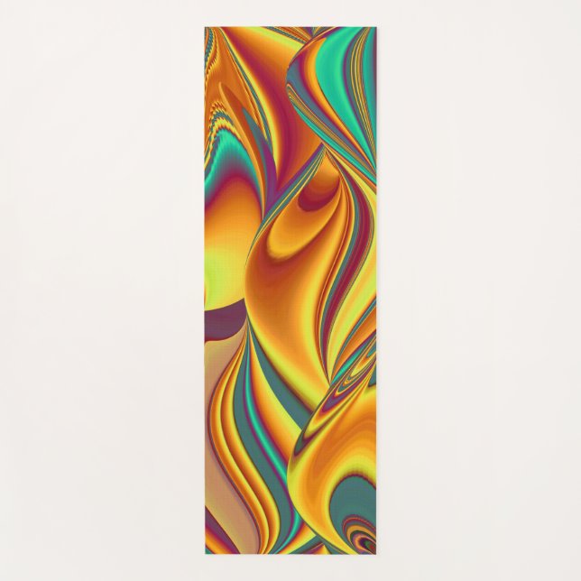 Spring Summer Autumn Flowers Magic Yoga Mat (Front)