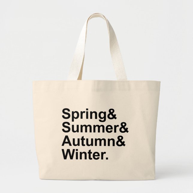 Spring Summer Autumn Winter | Four Seasons Large Tote Bag (Front)