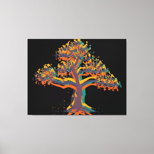 Spring Summer Autumn Winter Tree #4 Canvas Print (Front)