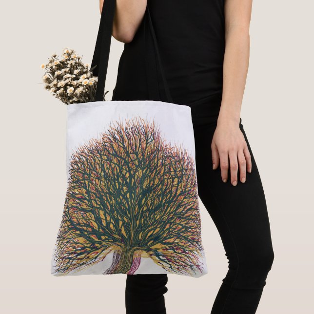 Spring Summer Autumn Winter Tree Tote Bag (Close Up)