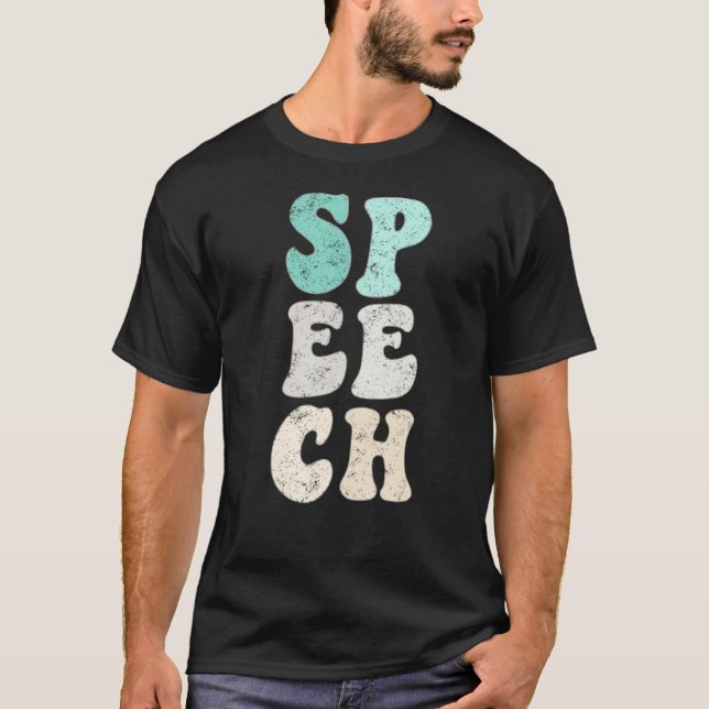 Spring & Summer Beachy Speech Therapist Slp Therap T-Shirt (Front)