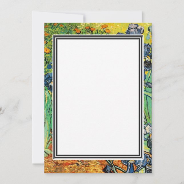 spring, summer blank invitation. van Gogh Invitation (Front)