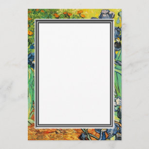 spring, summer blank invitation. van Gogh Invitation