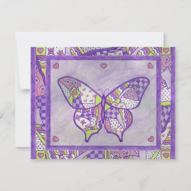 Spring Summer Butterfly Party Invitations (Front)