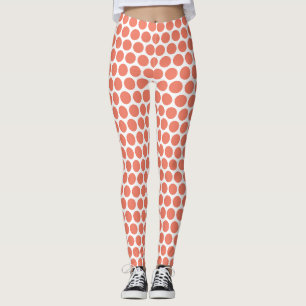 Spring Summer Color Peach Pink Leggings
