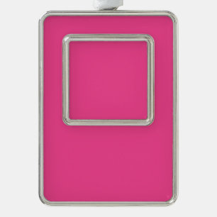 Spring Summer Colour Beetroot Purple Silver Plated Framed Ornament