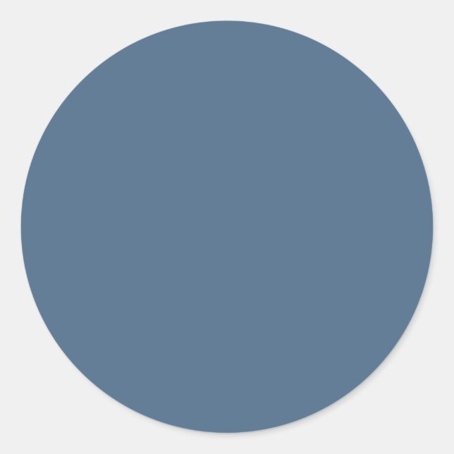 Spring Summer Colour Blue Perennial Classic Round Sticker (Front)
