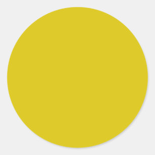 Spring Summer Colour Empire Yellow Classic Round Sticker