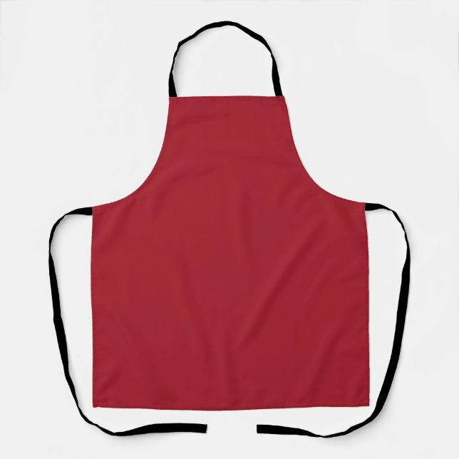 Spring Summer Colour Fiery Red Apron (Front)