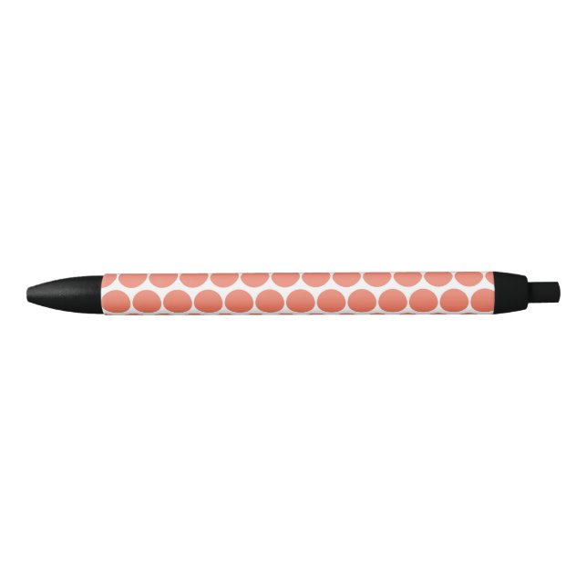 Spring Summer Colour Peach Pink Black Ink Pen (Front)