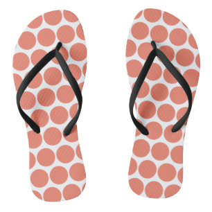 Spring Summer Colour Peach Pink Flip Flops