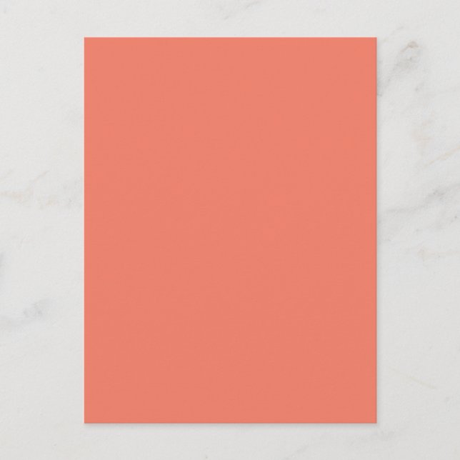 Spring Summer Colour Peach Pink Postcard (Front)